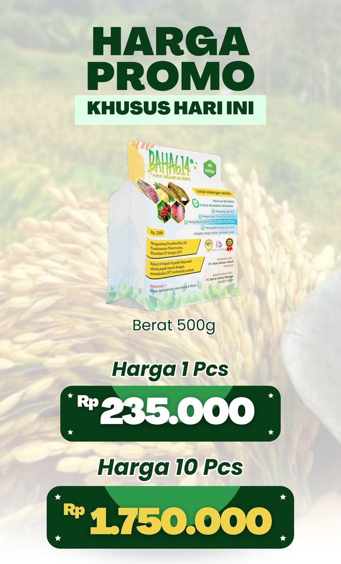 Pupuk majemuk organik bahagia